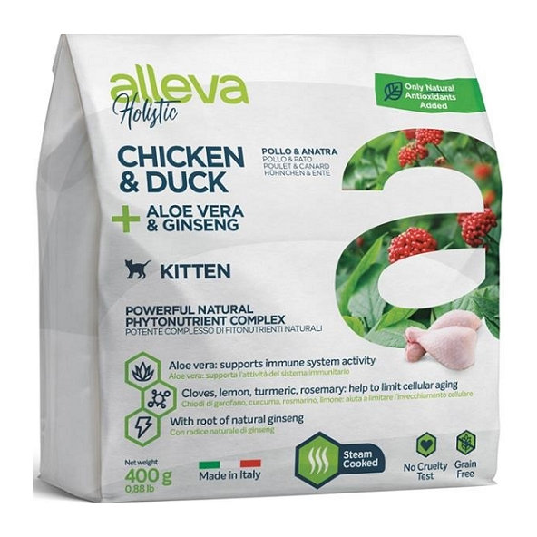 Alleva HOLISTIC cat kitten granule pre mačiatka 0,4kg