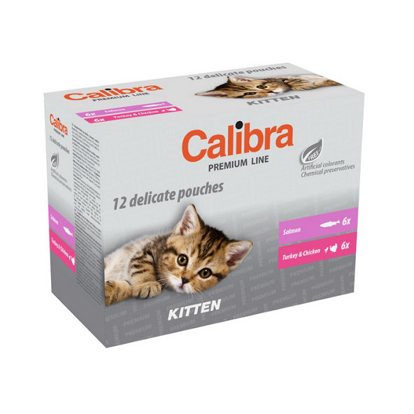 Calibra KAPSIČKA Premium cat Kitten Multipack 12x100g