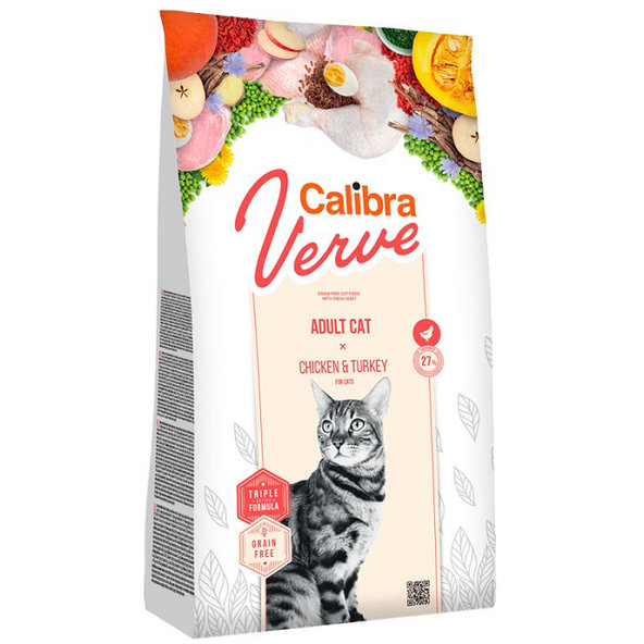 Calibra Cat Verve GF Sterilised Chicken & Turkey granule pre kastrované mačky 3,5kg