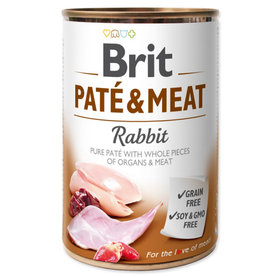 Brit Paté & Meat Rabbit 400g konzerva