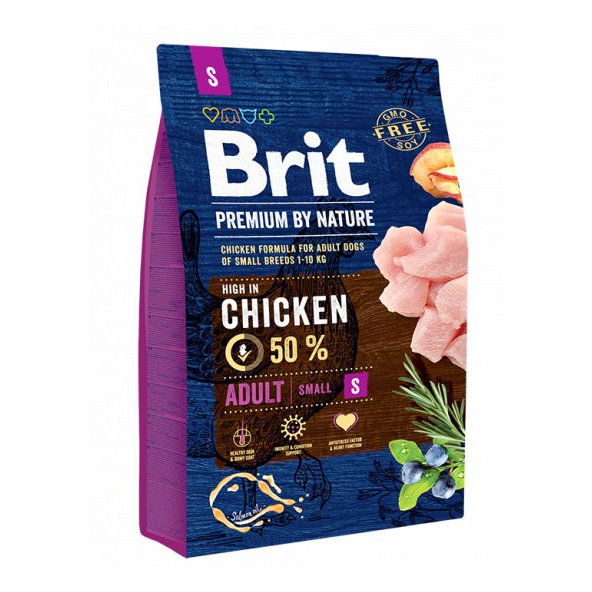 Brit Premium by Nature dog Adult S 3kg