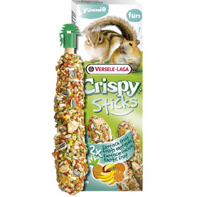 Maškrta Versele Laga Crispy Sticks škrečok/veverička - exotické ovocie 2ks 110g