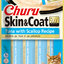 Maškrta Inaba Churu Skin & Coat cat Tuniak s hrebenatkou pre mačky 12x4tuby 672g