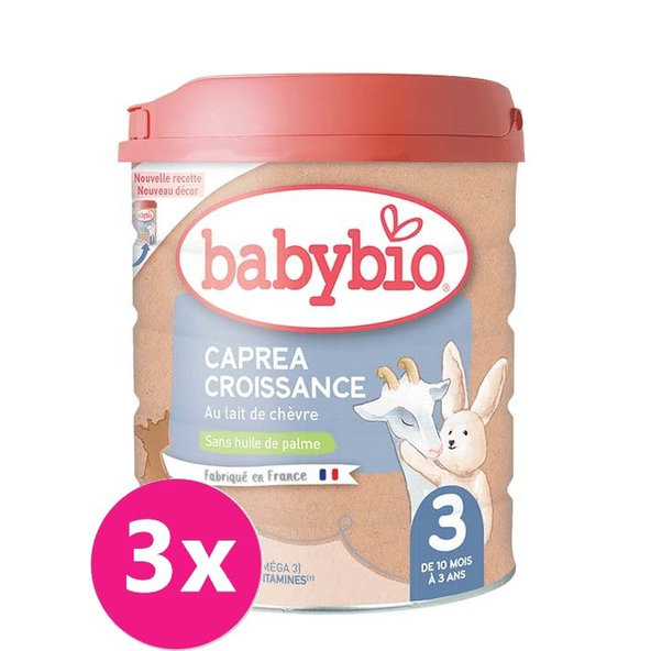 BABYBIO CAPREA 3 kozie dojčenské mlieko (od ukonč.10 m) 3x 800 g