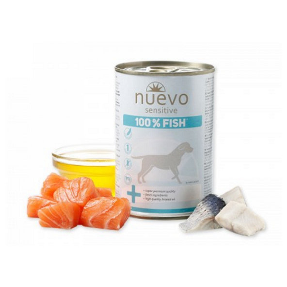 NUEVO dog Sensitive 100% Fish konzervy pre psy 6x375g