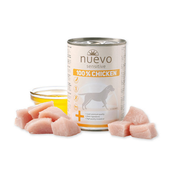 NUEVO dog Sensitive 100% Chicken konzervy pre psy 6x400g