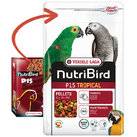 Versele Laga NutriBird P15 Tropical - pelety pre veľké papagáje 1kg