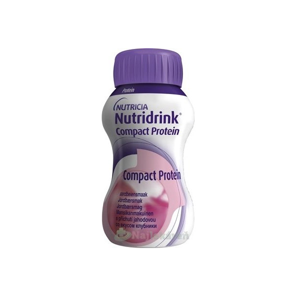 NUTRIDRINK COMPACT PROTEIN s jahodovou príchuťou 24x125 ml