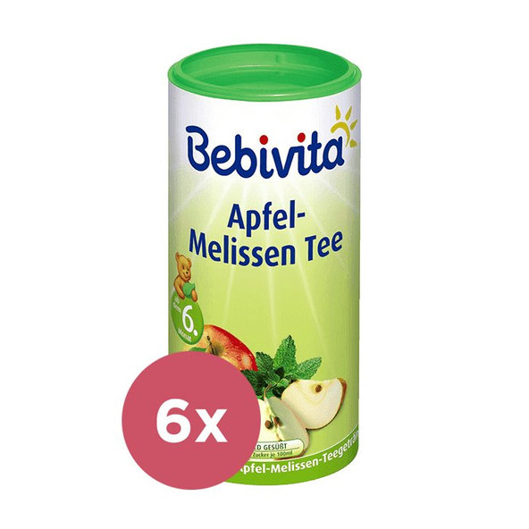6x BEBIVITA Jablkovo-medovkový čaj (200 g) - instantný