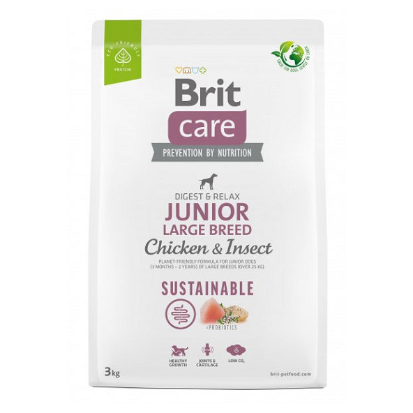 Brit Care dog Sustainable Junior Large Breed 3kg