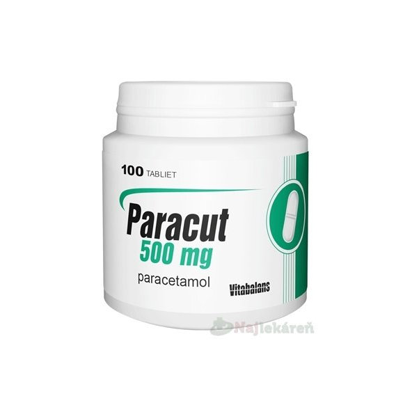 Paracut 500 mg proti bolesti a horúčke 100 tabliet