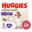 2x HUGGIES® Elite Soft Pants Nohavičky plienkové jednorázové 5 (12-17 kg) 34 ks