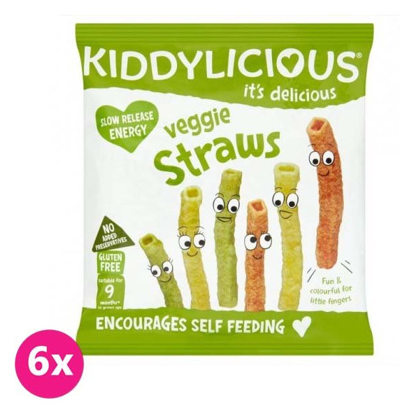 6x KIDDYLICIOUS Tyčinky - Zeleninové, 12 g