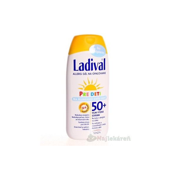 Ladival PRE DETI alergické na slnko SPF 50+ gél