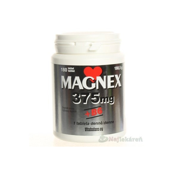 Vitabalans MAGNEX 375 mg + B6, 180 ks