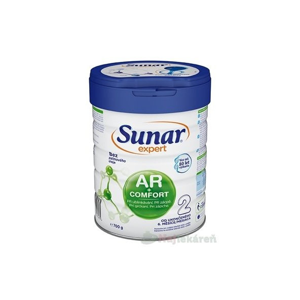 Sunar Expert AR+COMFORT 2 dojčenská výživa (od ukonč. 6. mesiaca) 700 g
