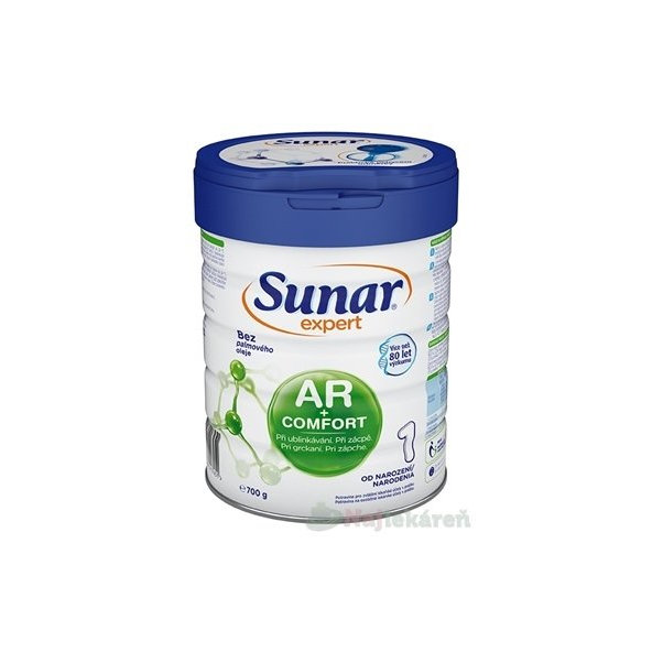 Sunar Expert AR+COMFORT 1 dojčenská výživa (od narodenia) 700 g