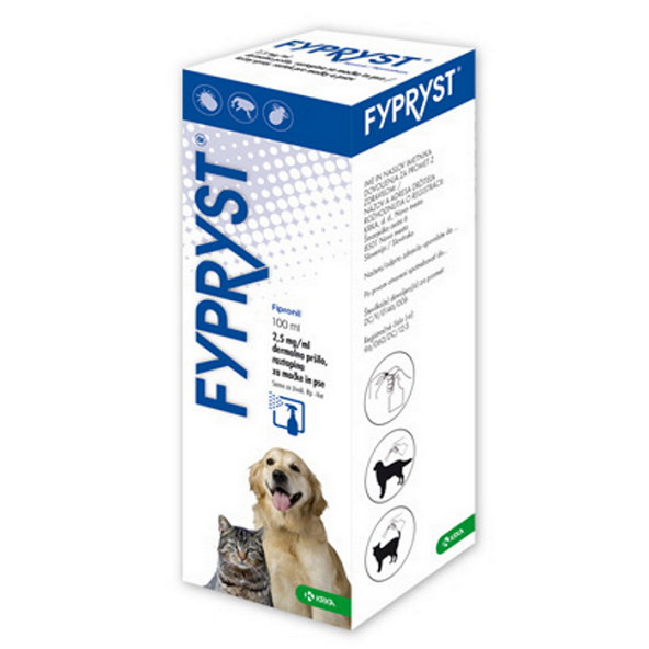 Fypryst antiparazitný sprej pre mačky a psov 100ml