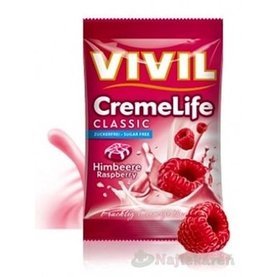 VIVIL BONBONS CREME LIFE CLASSIC malinovo-smotanove  110 g