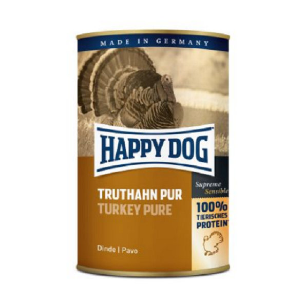 Happy Dog PREMIUM - Fleisch Pur - morčacie mäso konzerva pre psy 800g