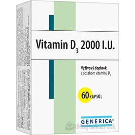GENERICA Vitamin D3 2000 I.U., 60 ks