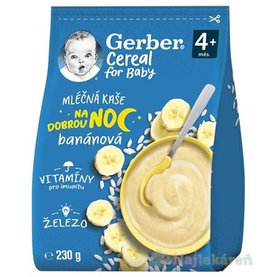 Gerber Cereal Mliečna KAŠA Dobrú noc Banánová (od ukonč. 4. mesiaca) 230 g