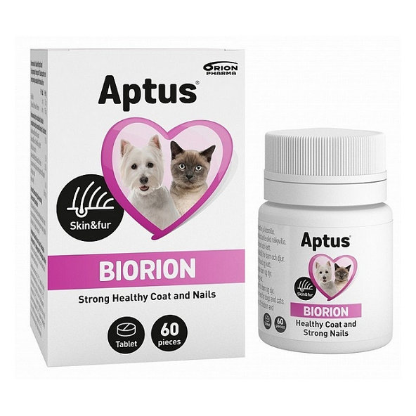 Aptus BIORION zdravá pokožka a srsť pre psy a mačky 60tbl