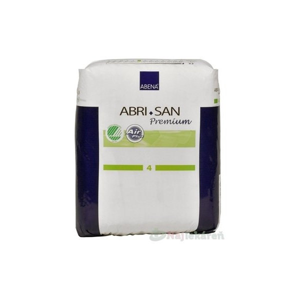 ABENA ABRI SAN Premium 4 vkladacie plienky, priedušné, 20x44cm, savosť 800ml  28ks