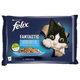 FELIX Fantastic cat Multipack losos&platesa v želé kapsičky pre mačky 4x85g