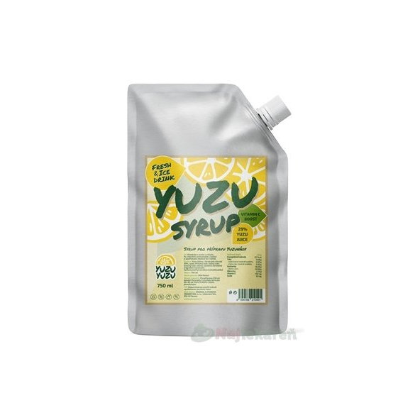 YUZU SYRUP sirup na prípravu nápoja 750 ml