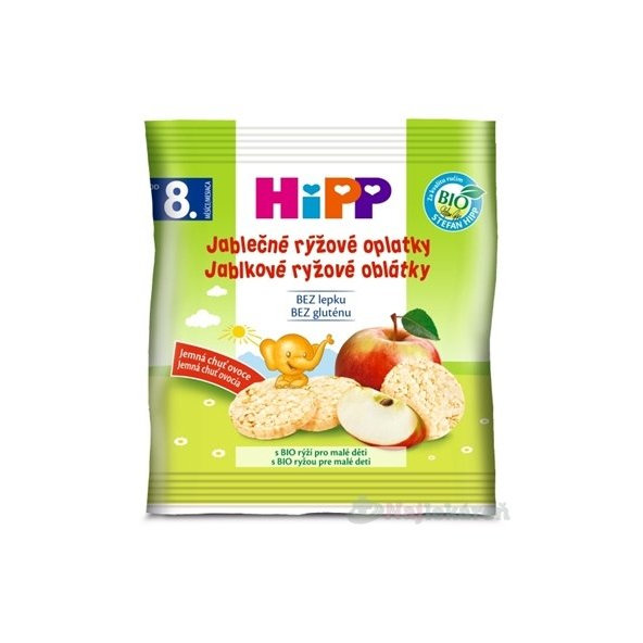 HiPP BIO OBLÁTKY Jablkovo ryžové (od ukonč. 7. mesiaca) 30 g