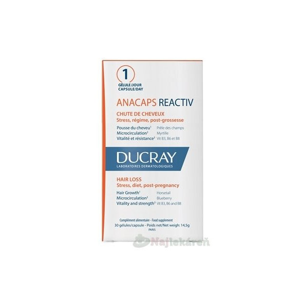 DUCRAY ANACAPS REACTIV podpora pre vlasy 30 ks