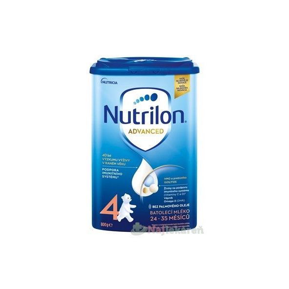 Nutrilon Advanced 4 batoľacia mliečna výživa v prášku (24-35 mesiacov) 6x800 g