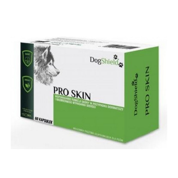 DogShield Pro Skin podpora funkcie kože v prípade dermatózy a straty srsti pre psy 60cps