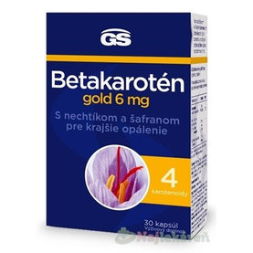 GS Betakarotén gold 6 mg s nechtíkom a šafranom 30 ks