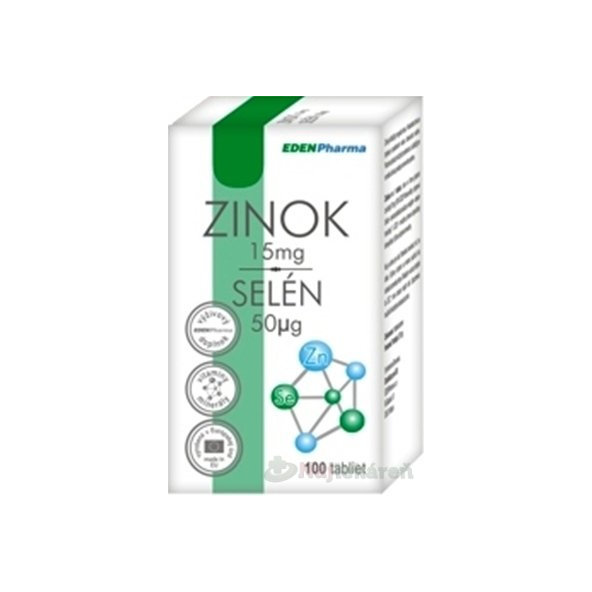 EDENPharma ZINOK 15 mg + SELÉN 50 µg 100tbl