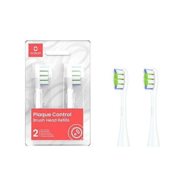 Oclean náhradná hlavica P1C1 W02 Plaque Control Medium, 2ks biele