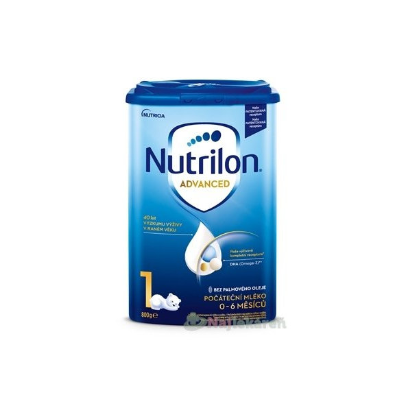 Nutrilon Advanced 1 počiatočná mliečna dojčenská výživa v prášku (0-6 mesiacov) 6x800 g