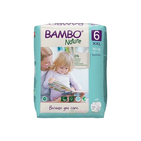 BAMBO 6 (16-30 kg) detské plienkové nohavičky 20 ks