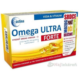 Astina Omega ULTRA FORTE na správnu funkciu mozgu, 60ks