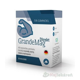 DR.GRANDEL GRANDEMAG DIREKT vrecúška (prášok 400 mg horčíka) 16 ks