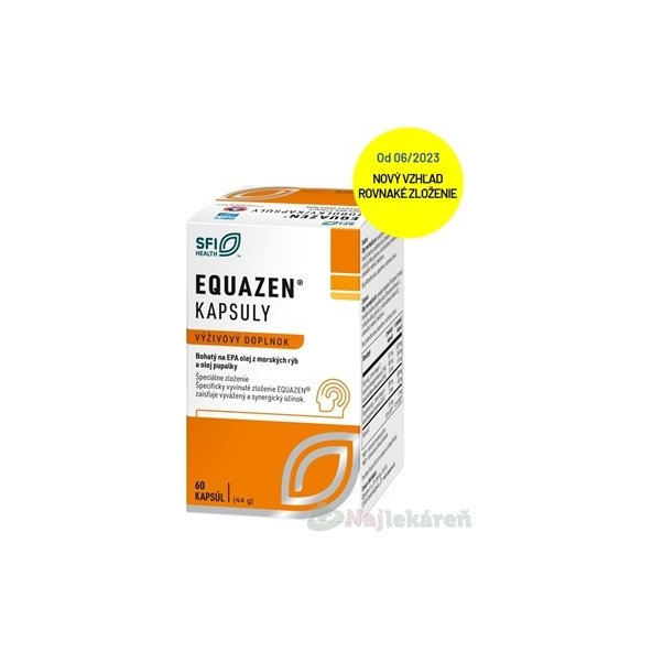 EQUAZEN omega-3 a omega-6 60 kapsúl