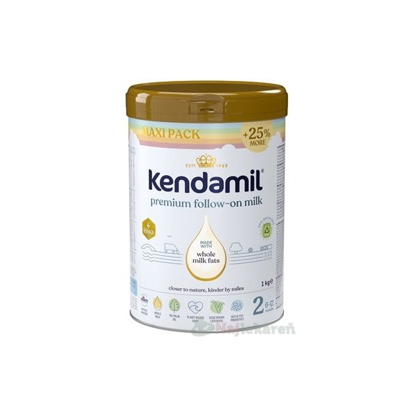 KENDAMIL Premium 2 HMO+ následná mliečna dojčenská výživa (od ukonč. 6. mesiaca) 1 kg