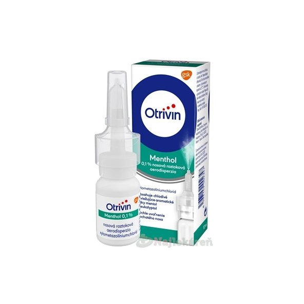 Otrivin Menthol 0,1% nosový sprej na upchatý nos 10 ml