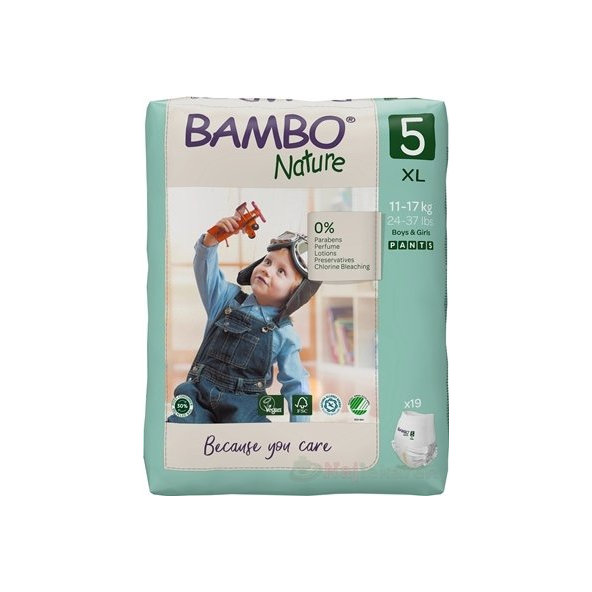 BAMBO PANTS 5 (12-18 kg) plienkové nohavičky navliekacie 19 ks