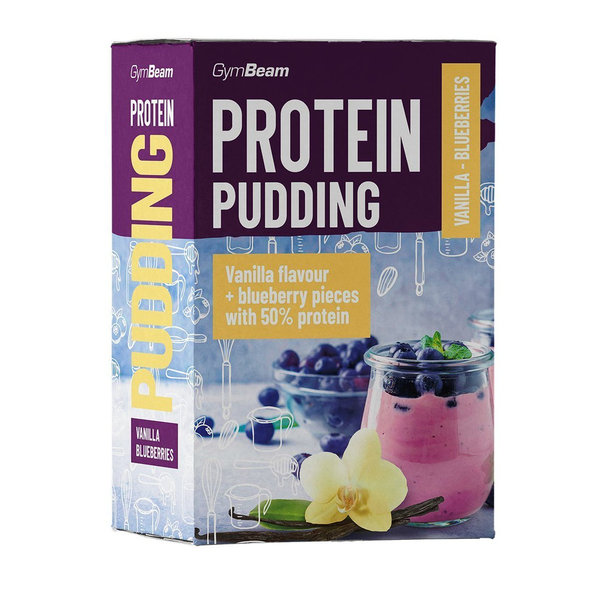 Proteínový puding - GymBeam, vanilka čučoriedky, 500g
