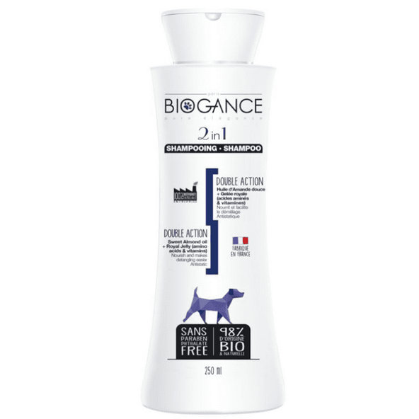 BIOGANCE 2in1 šampón a kondicionér v jednom pre psy 250ml
