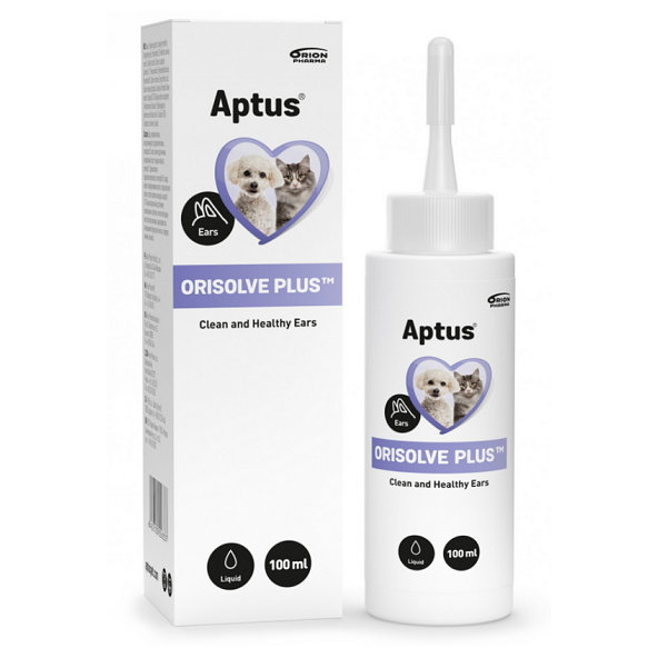 Aptus Orisolve Plus roztok na čistenie uší pre psy a mačky 100ml