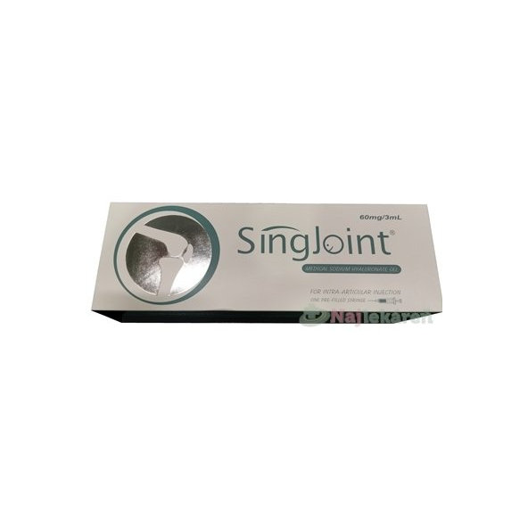 SingJoint intraartikulárny gél 60 mg s lekárskym hyaluronátom sodným, v predplnenej striekačke 3 ml