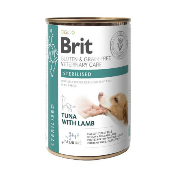 Brit Veterinary Diets GF dog Cans Gluten & Grain free Sterilised konzerva pre psy 400g